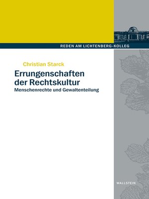 cover image of Errungenschaften der Rechtskultur